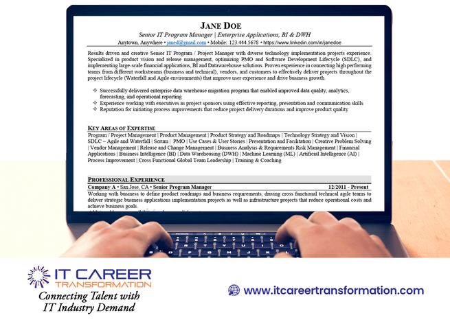 IT Career Transformation - IT Resume writing tips - How to keep your IT resume up-to-date
