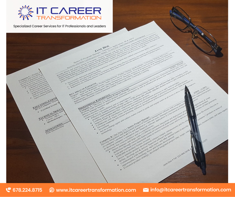 Career Advice from IT Career Transformation – how long should my IT Professional Resume be?